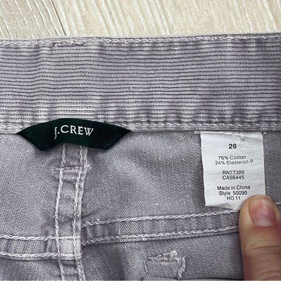 J. Crew Light Purple Straight Leg Corduroy Pants Size 26 - Picture 6 of 11